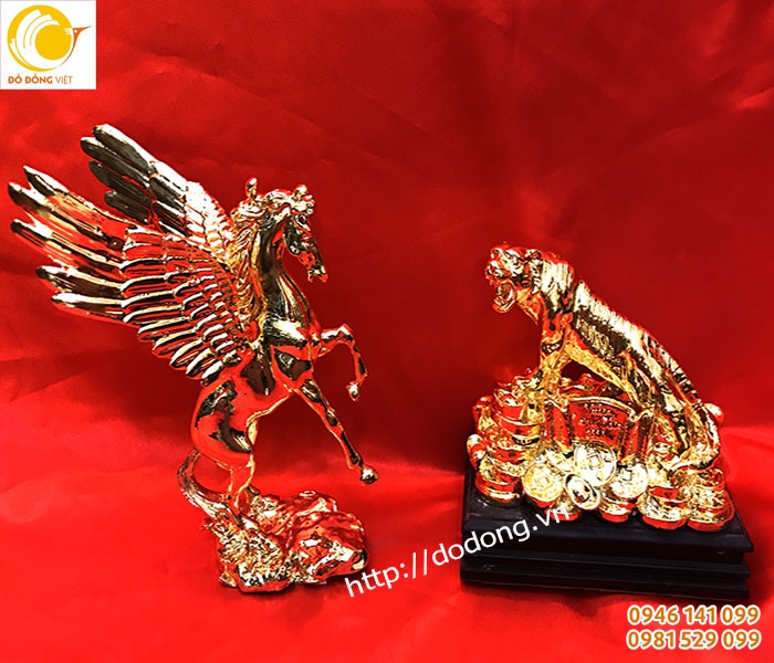 Tượng anh hùng tương ngộ,tượng ngựa có cánh,hổ cao sơn