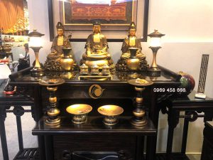 Cách lập bàn thờ phật, bàn thờ phật tại gia bằng đồng