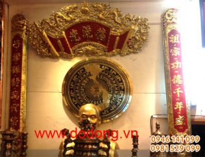 Hoành phi câu đối đồng treo phòng thờ ngày tết