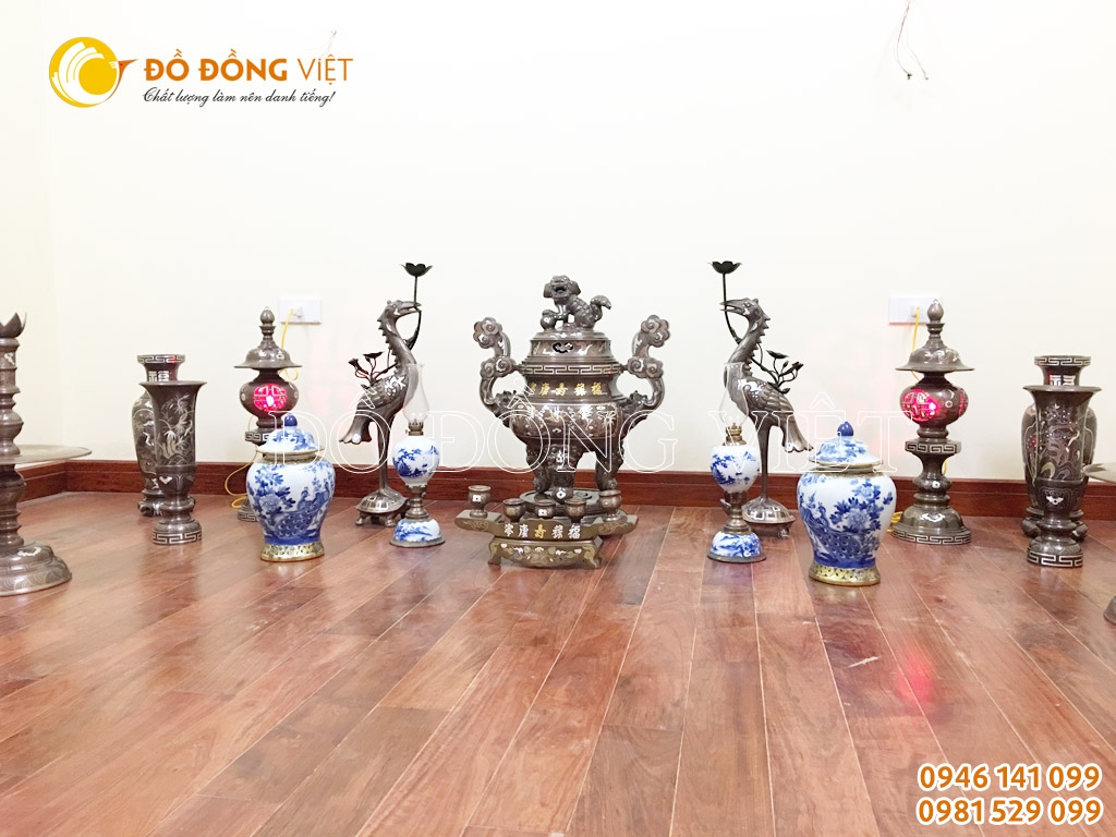Bộ đỉnh thờ gia tiên, cách mua đồ thờ tổ tiên
