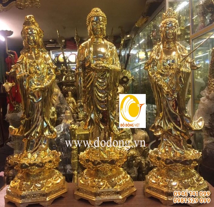 cửa hàng nhận đúc tượng đồng tam thế phật thờ cúng
