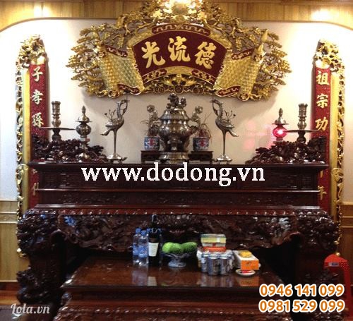 Nội thất bàn thờ gia tiên gồm những gì