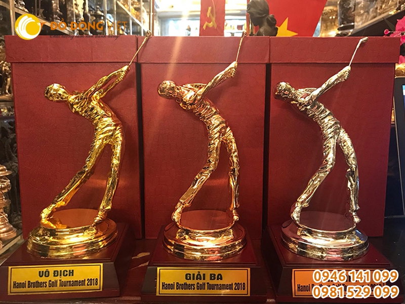 Chuyên sản xuất Cup Golf, quà tặng lưu niệm bằng đồng