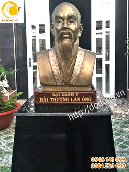 Tượng Hải thượng lãn ông đúc đồng khối 81cm