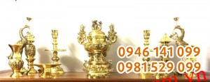 Báo giá bộ đỉnh thờ đồng dapha 3d ngũ sự 50cm