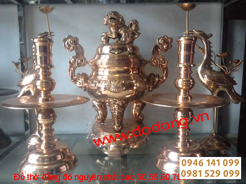 Đỉnh đồng đỏ 50,55,60 ngũ sự đánh bóng