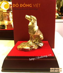 Tượng chó bằng đồng,chó phong thủy để bàn