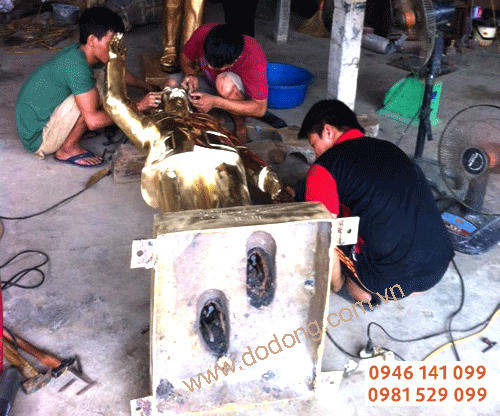 Xưởng chuyên đúc đồng, tượng bác hồ, tượng phật đẹp, sửa nguội, đánh bóng