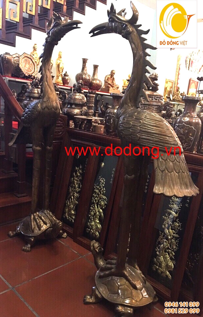 Hạc đồng thờ cúng ,quà tặng văn hóa tâm linh