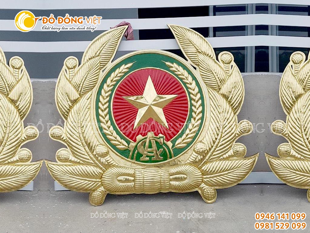 Làm huy hiệu CAND bằng đồng