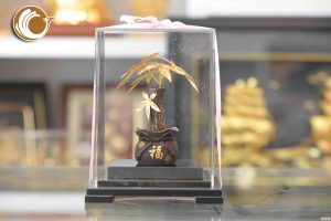 Cây kim ngân bằng vàng lá 24k, giá bán cây kim ngân vàng