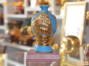 Quà tặng mai bình tích lộc phiên bản men xanh ngọc lục bảo