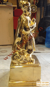 Tượng mạ vàng trần hưng đạo 60cm