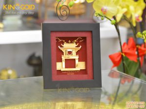 Tranh vàng Khuê Văn Các- quà tặng độc đáo cho khách nước ngoài