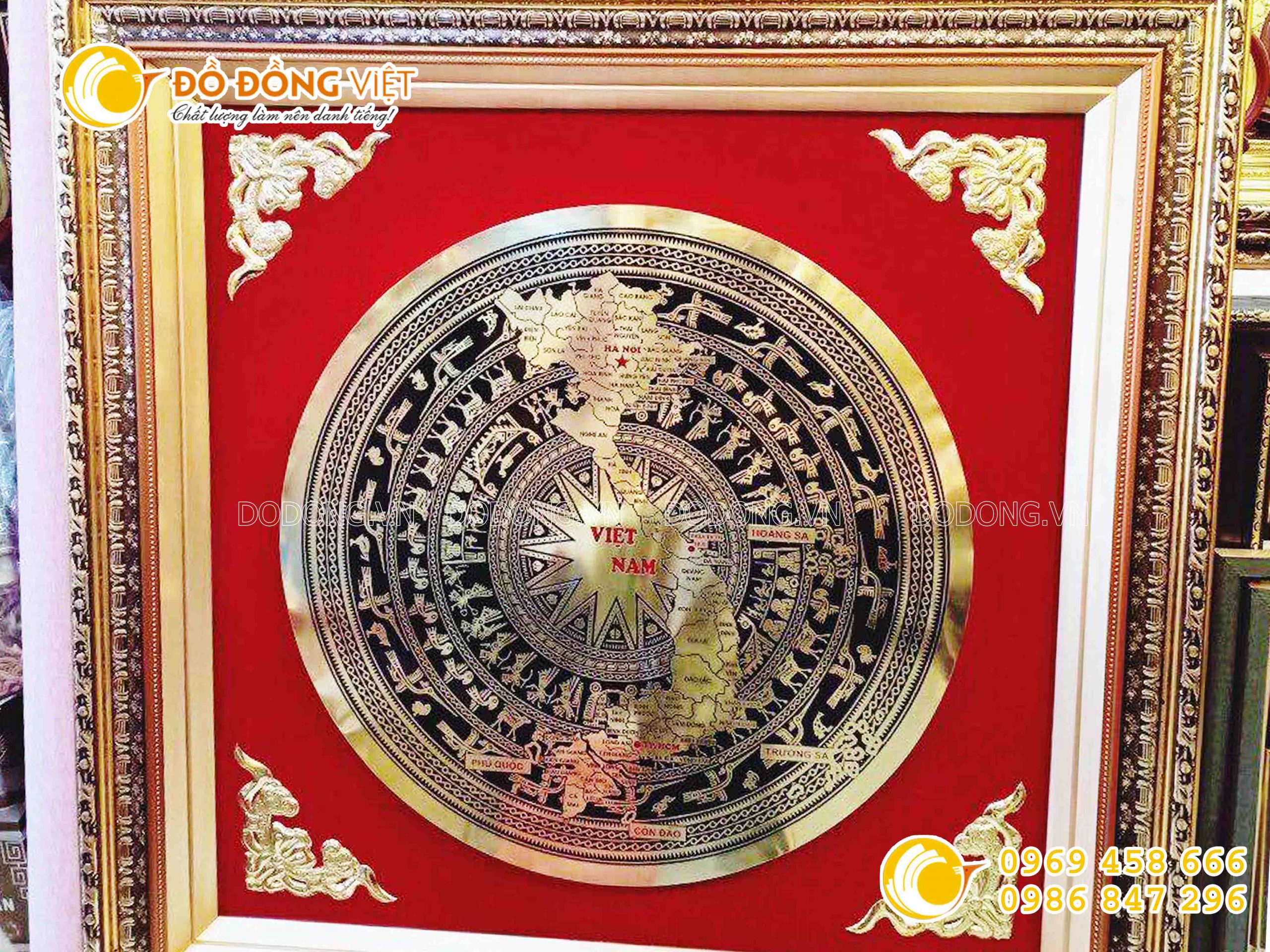 Tranh trống đồng Đông Sơn làm ăn mòn đẹp tinh xảo