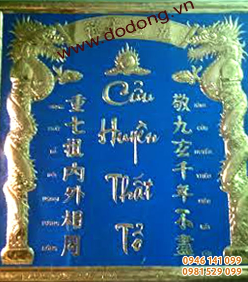 Cửu huyền thất tổ bằng đồng thờ gia tiên