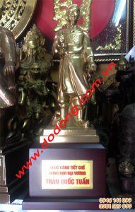 Tượng đồng Trần hưng đạo 25cm để bàn làm việc – phong thủy