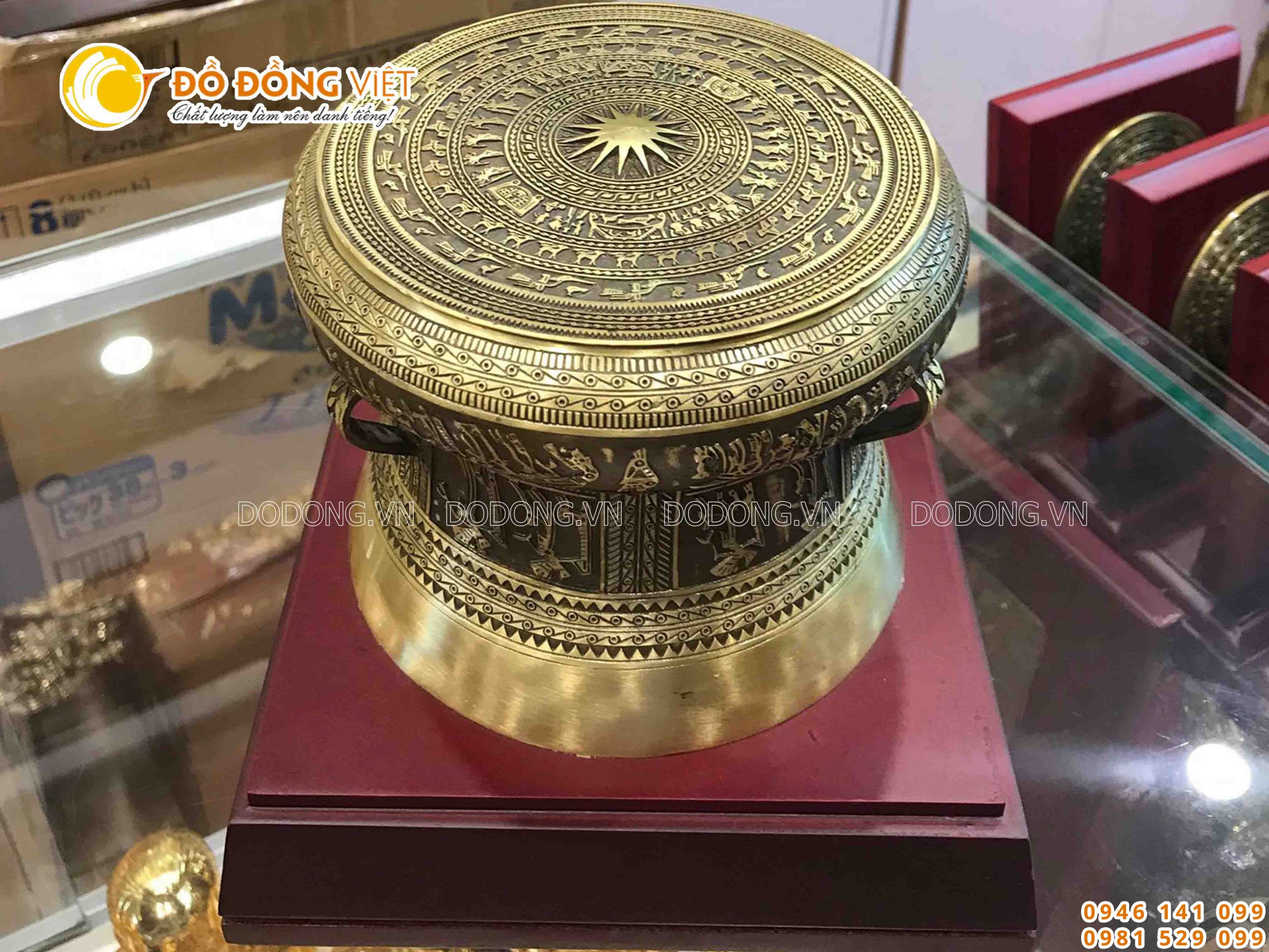 Trống đồng quà tặng 25 cm quà lưu niệm ý nghĩa