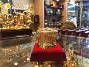 Trống đồng mạ vàng 10 cm