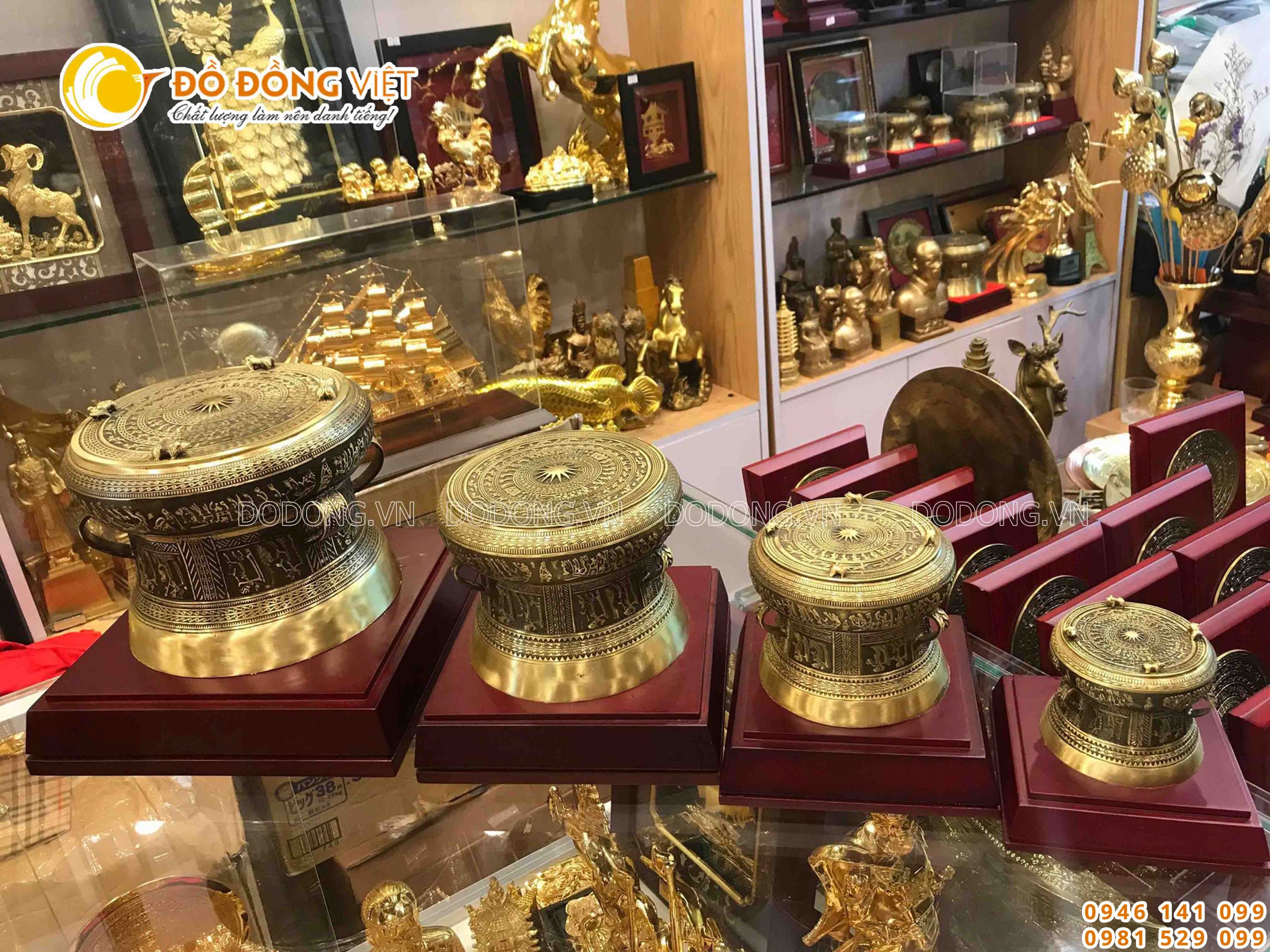Trống đồng quà tặng lưu niệm cỡ 15 cm