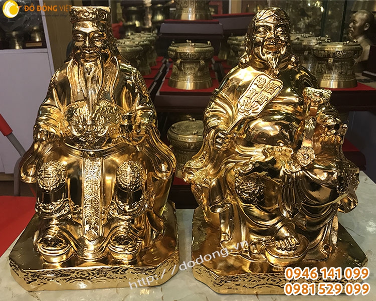 Tượng đồng mạ vàng thần tài ông địa, thờ thần tài ông địa cửa hàng