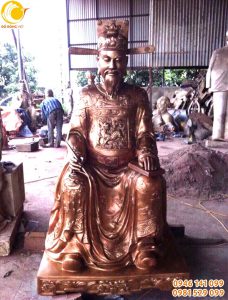 Đúc tượng đồng đức thánh trần triều 81 cm