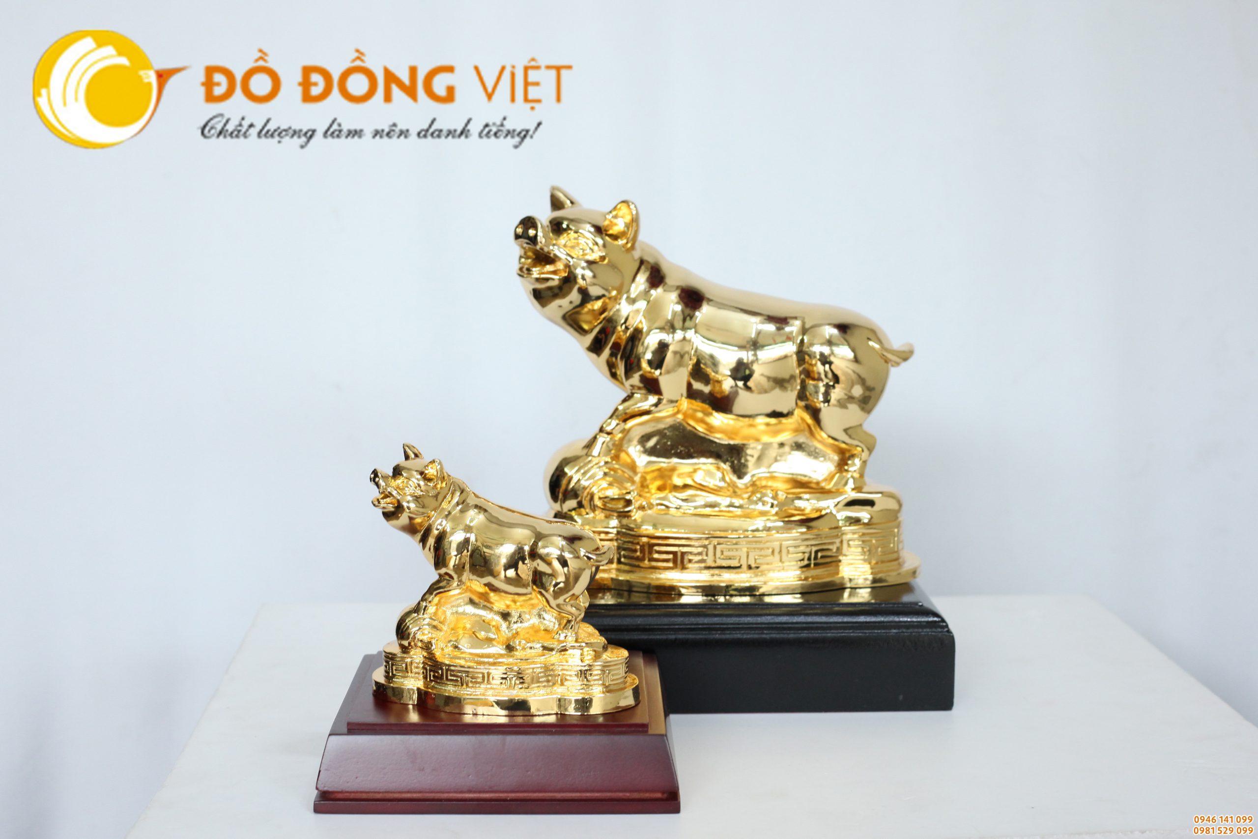Tượng heo vàng, tượng heo tài lộc, tượng heo mạ vàng quà tặng đầu năm 2019 ý nghĩa