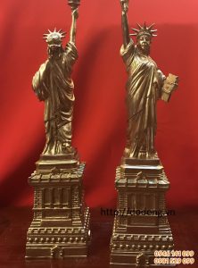 Tượng đồng nữ thần tự do bằng đồng đúc nguyên khối sắc nét cao 30cm