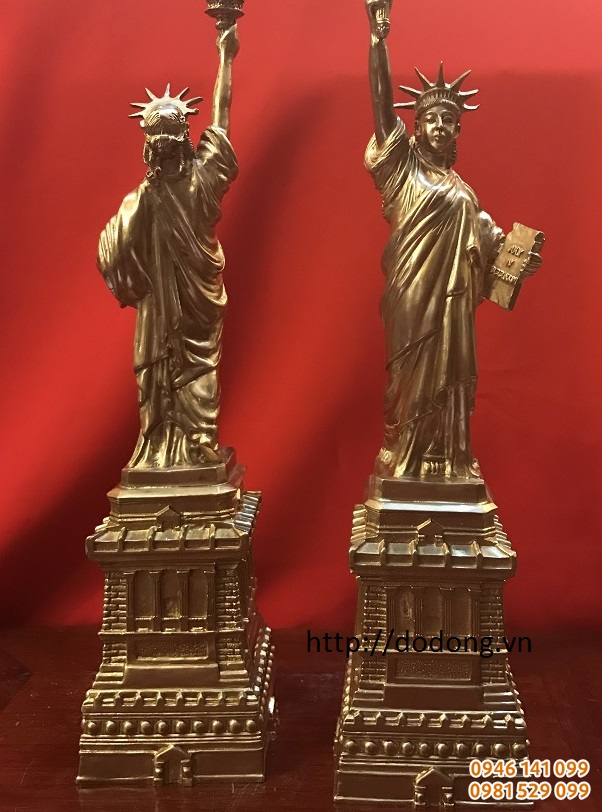 Tượng đồng nữ thần tự do bằng đồng đúc nguyên khối sắc nét cao 30cm
