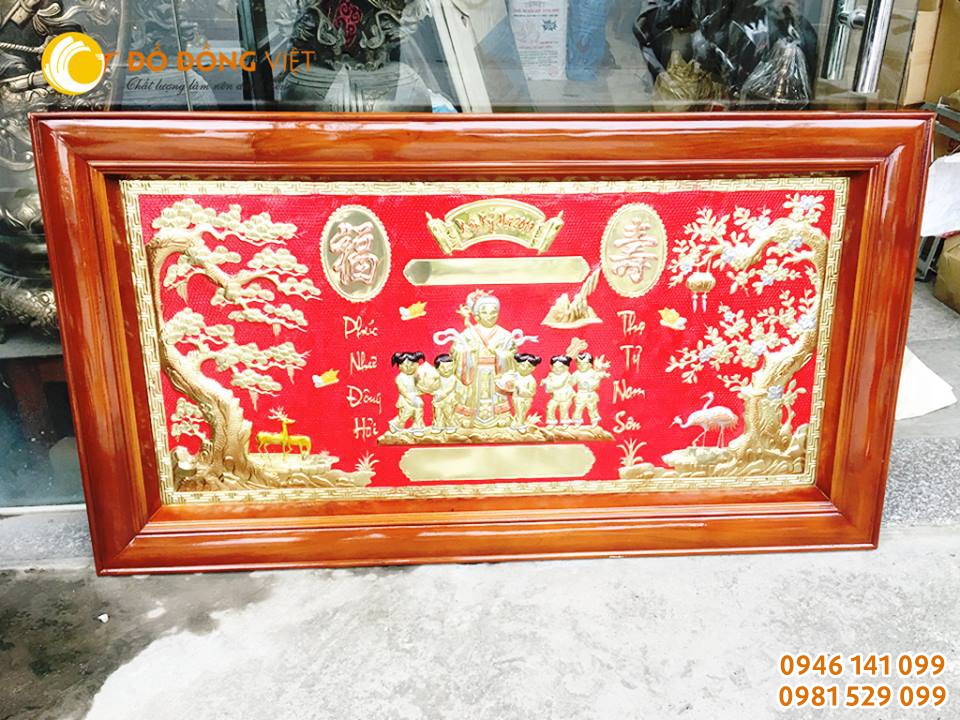 Nhận đặt tranh mừng thọ bằng đồng ngày tết