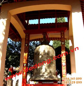 Chuông đồng đồ công đức cúng tiền chùa tiếng chuông đồng