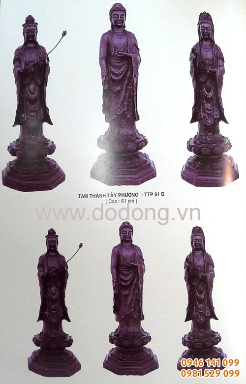 Tượng phật đồng hun màu giả cổ