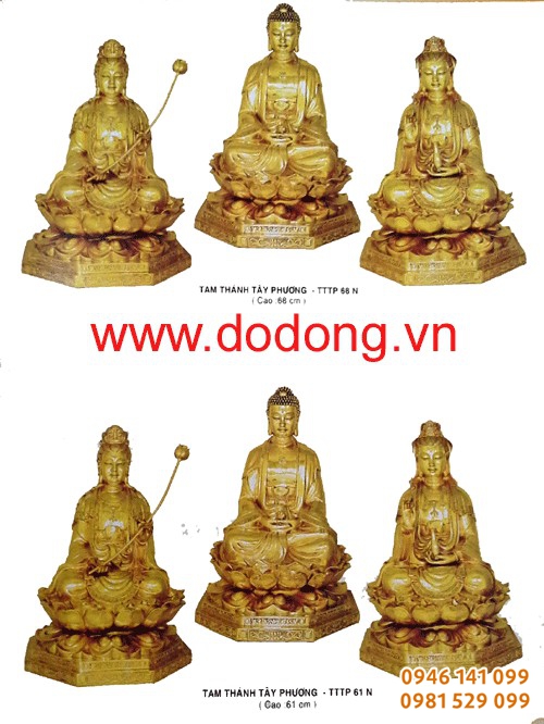 Đúc đồng các mẫu tượng phật để thờ cúng