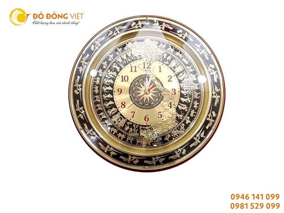 đồng hồ họa tiết trống đồng