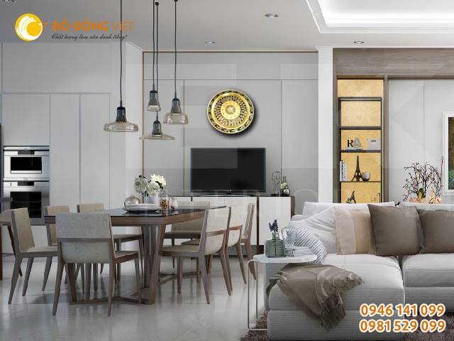đồng hồ họa tiết trống đồng