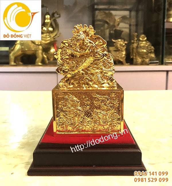 ấn phong thủy đồng để bàn làm việc 18cm