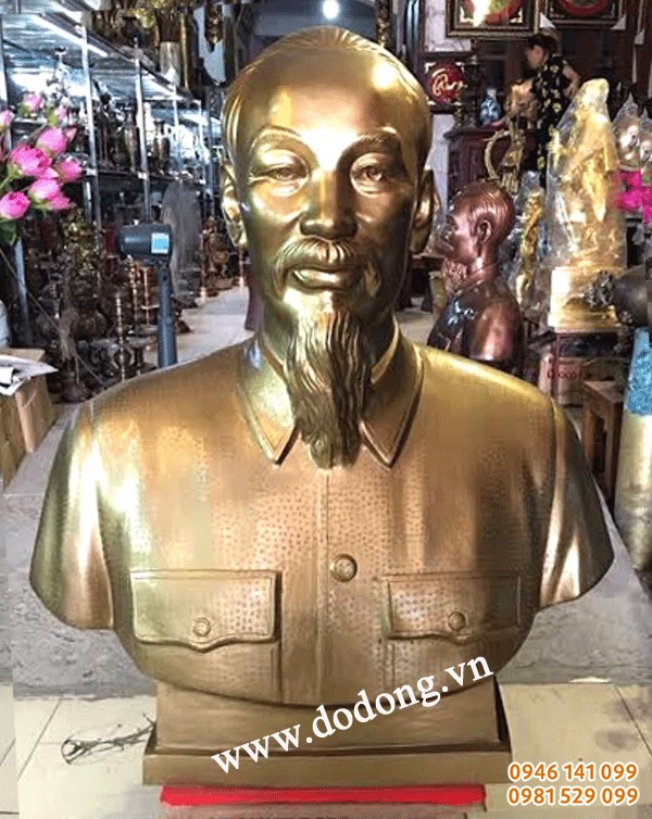 đúc tượng đồng nguyên khối bác hồ