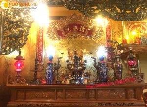 Bàn thờ cao cấp, trang trí bàn thờ nhà con trưởng họ Trần