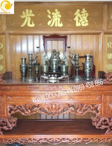 Bộ đỉnh đồng ngũ sắc cho khách Móng cái, Quảng ninh