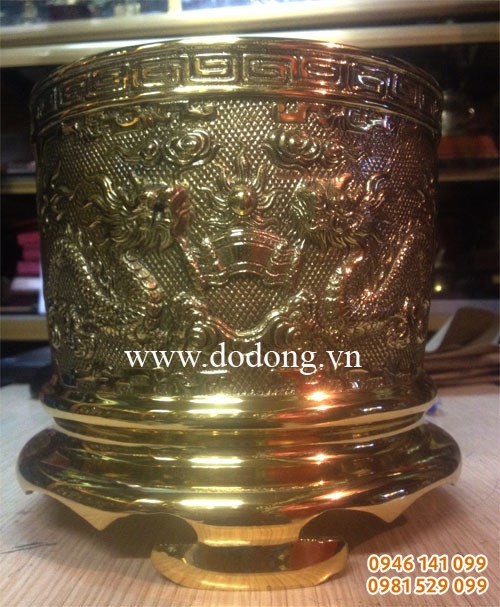 Bộ bát hương thờ cúng bằng đồng đúc tinh xảo, bát hương gia tiên