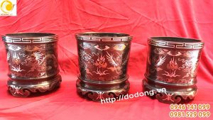 Bát hương đồng ngũ sắc cao cấp dk 18 20 cm