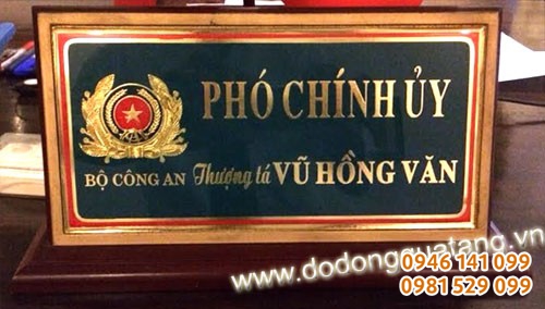 biển chức danh công an