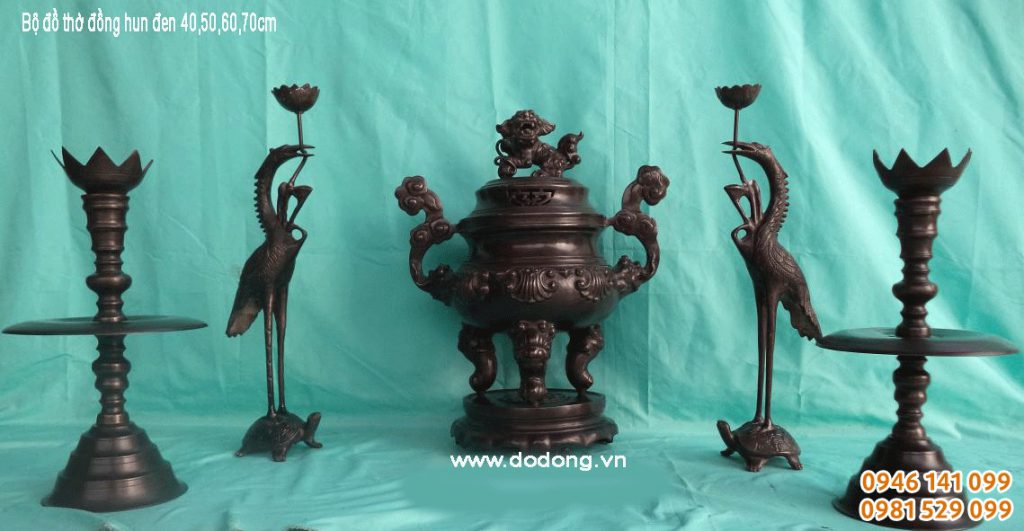 Đỉnh đồng ngũ sự đồng đại bái hun màu giá cổ - bảo hành 20 năm tại dodongviethaiphong.vn