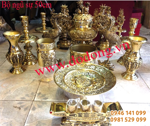 Mua bộ đỉnh thờ ngũ sự dapha số 3 đồng đại phát