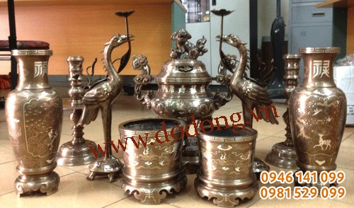 Đỉnh ngũ sắc cao 50cm ngũ sự