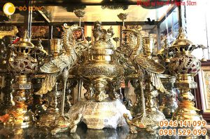 Bộ đỉnh đồng 7 món bày bàn thờ gia đình Việt