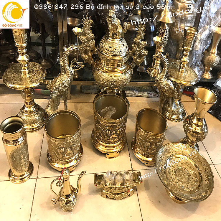 Hình ảnh bộ đồ thờ cúng gia cho khách hàng tại Cát bà, hải phòng về thờ gia tiên