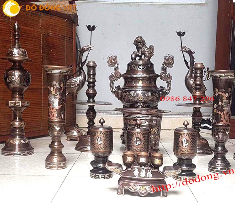 Báo giá bộ đỉnh đồng thờ cúng cao cấp nhất hiện nay