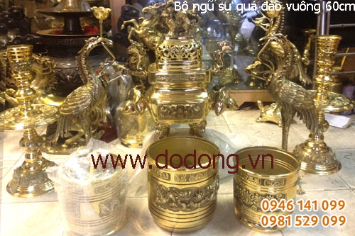 Bàn thờ gia tiên cao 1,27m, rộng 81cm, dài 197 hoặc 217cm - Sản phẩm đúc đồng công nghệ 3d cao cấp