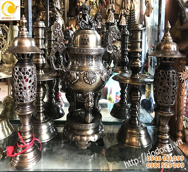 đồ thờ đai bái được hun màu bằng hóa chất